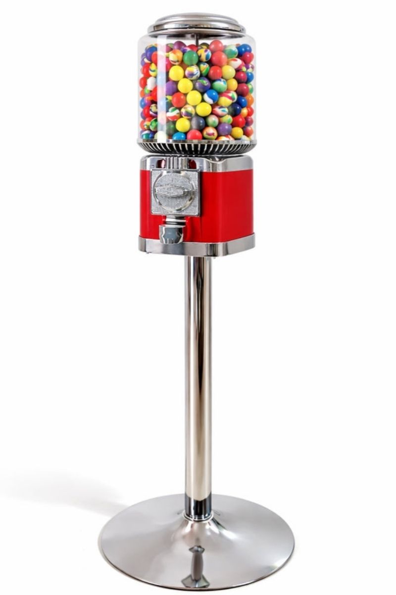 Maquina Individual de Chicles o Dulces con Base Cromada (201)