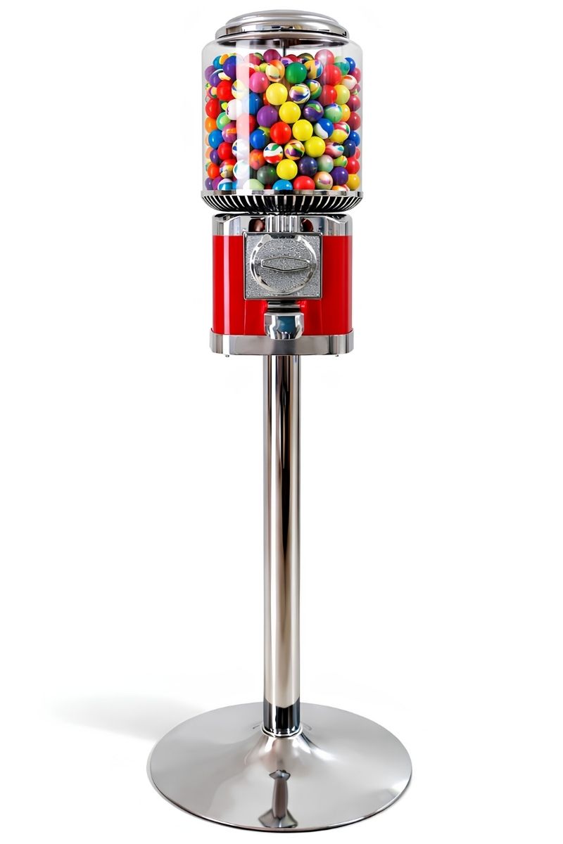 Maquina Individual de Chicles o Dulces con Base Cromada (201)