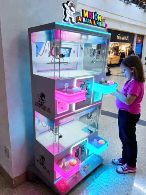 Super Maquina de Garra 4 en 1 - Fucsia y Celeste