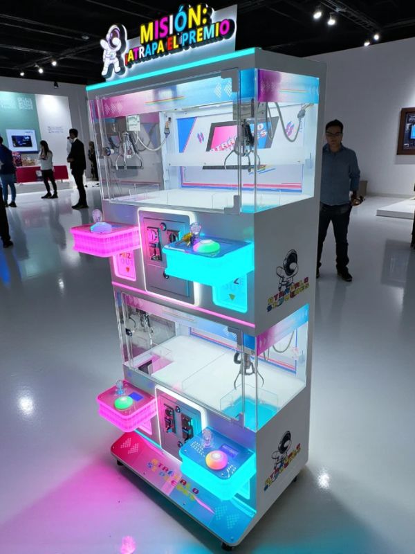 Super Maquina de Garra 4 en 1 - Fucsia y Celeste