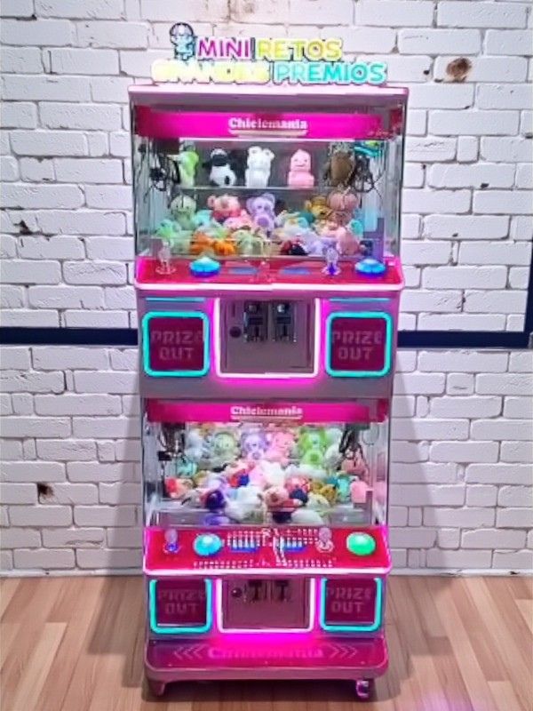 Super Maquina de Garra 4 en 1 - Rosa y Celeste