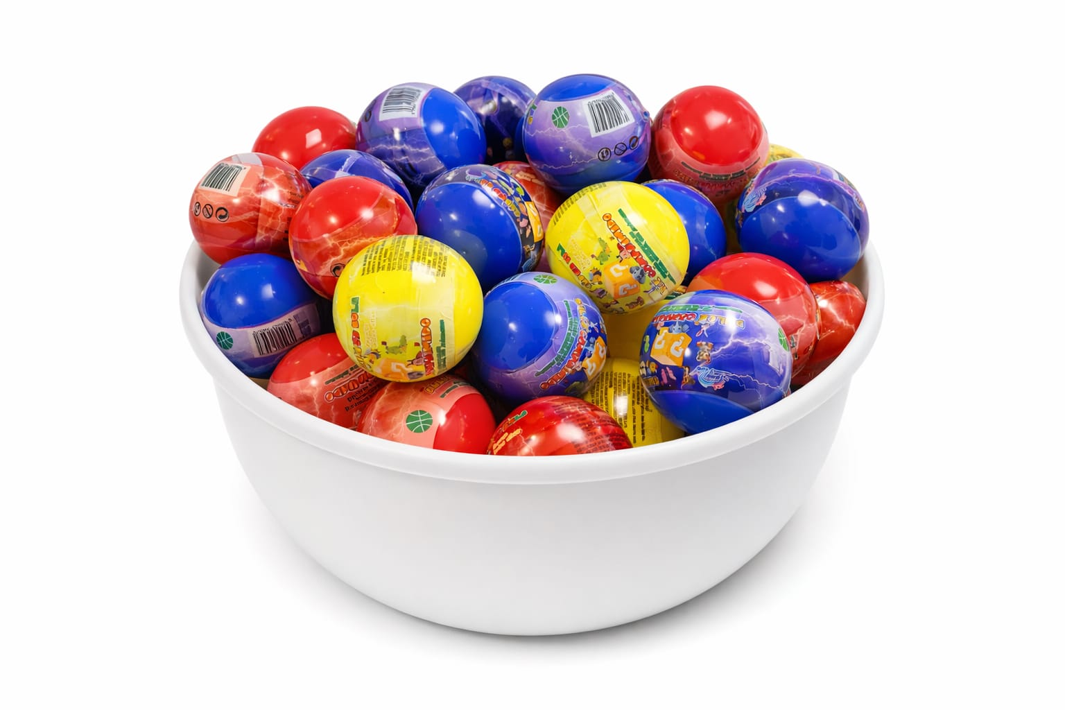 Capsulas Ovaladas de 45 mm con Juguetes Sorpresa | Q2 por Juego