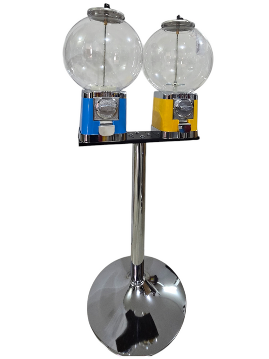 Máquina Doble Capsula de Burbuja y Base Cromada