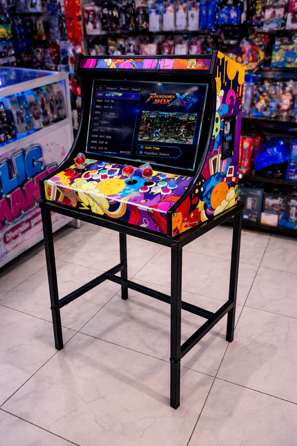 Game Box Pro 9000 Multicolor – Máquina Arcade Multijuegos Profesional
