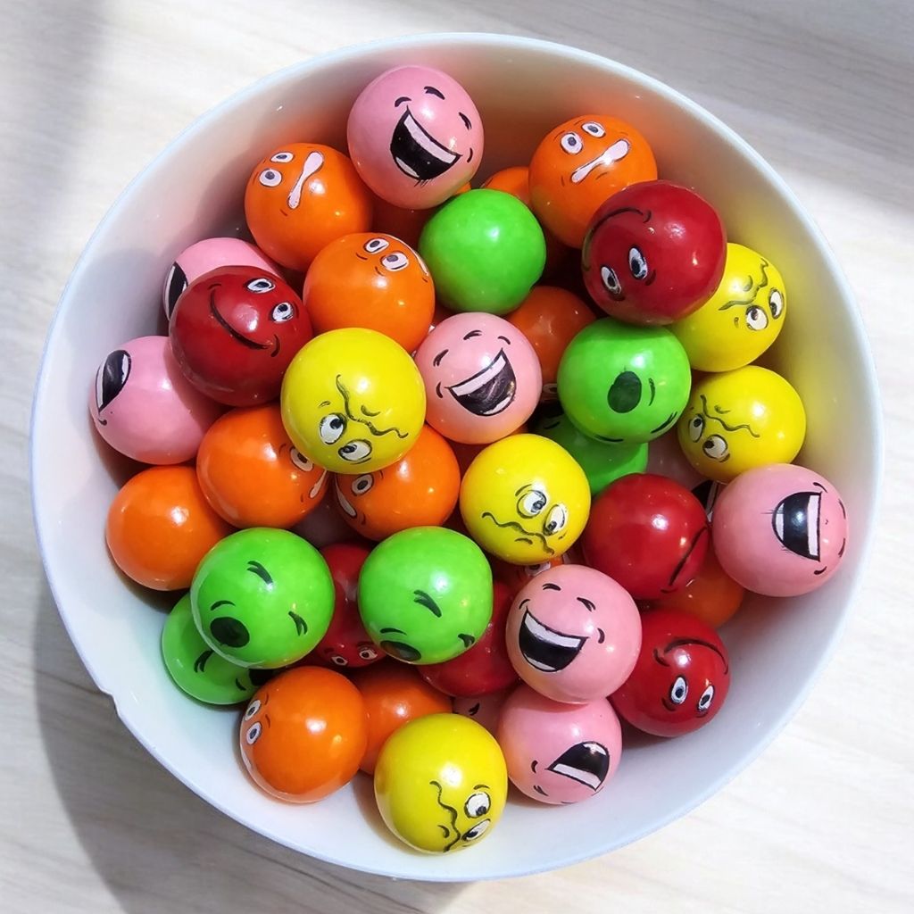 Chicle EMOJI - ZED - Bolsa de 225 Unidades de Chicle con Caritas de Emoji