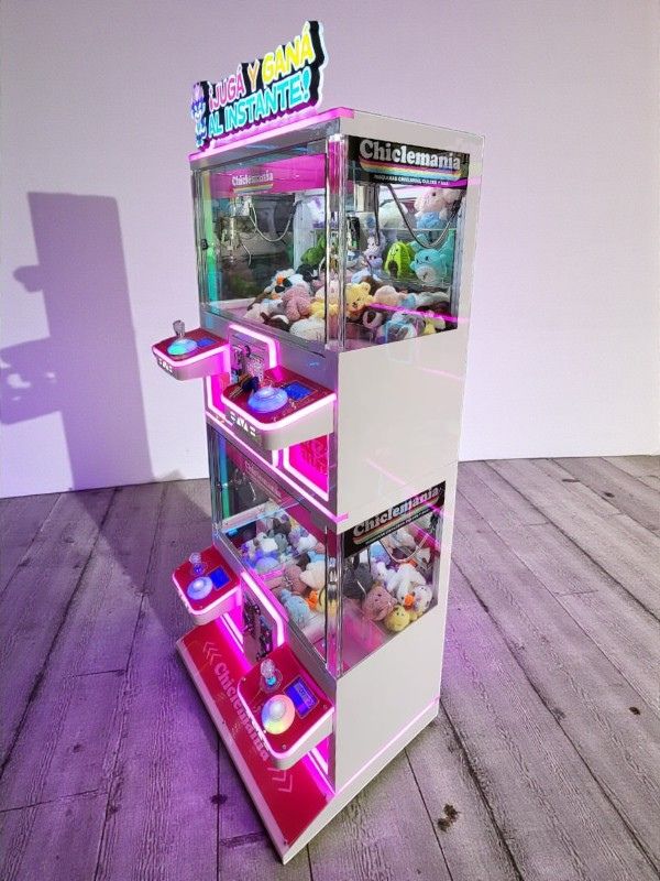 Super Maquina de Garra 4 en 1 - Rosa con Rosa