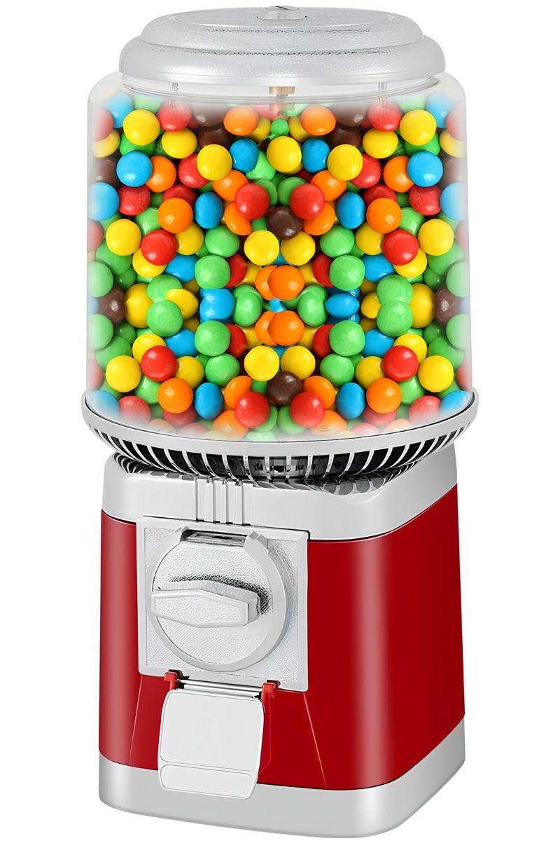 Maquina Individual de Chicles o Dulces con Base Cromada (201)