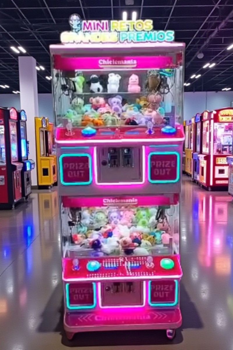 Super Maquina de Garra 4 en 1 - Rosa y Celeste