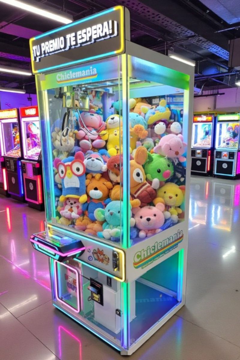 Maquina Supreme de Garra Grande – Máquina de Garra con Luces LED Monedero y Lector de Billetes Grande