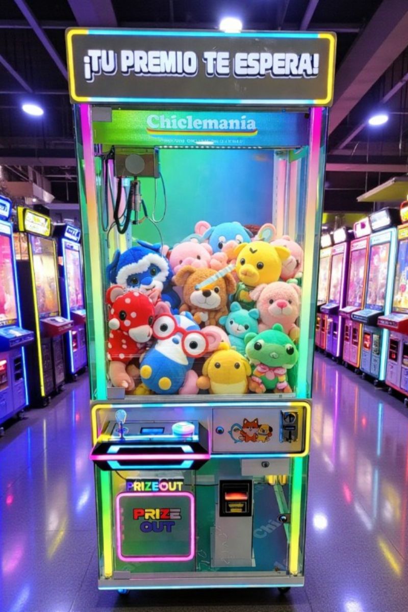Maquina Supreme de Garra Grande – Máquina de Garra con Luces LED Monedero y Lector de Billetes Grande