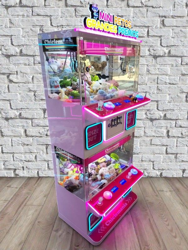 Super Maquina de Garra 4 en 1 - Rosa y Celeste