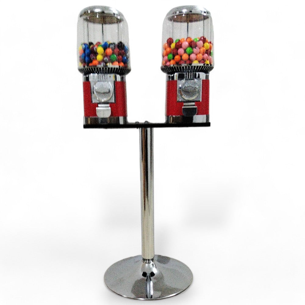 Máquina Dispensadora con Detalles Cromados Doble 201 - Diseño Clásico con Base Cromada