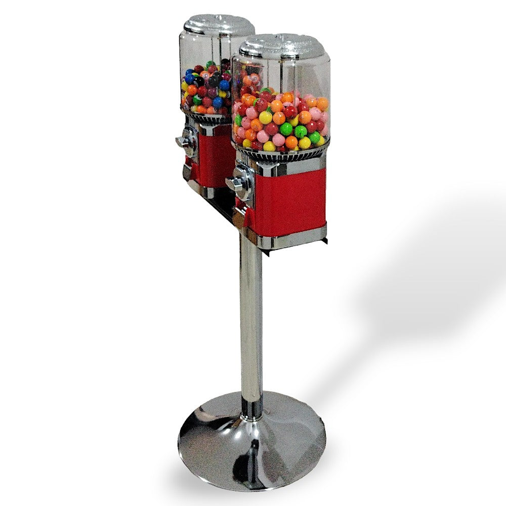 Máquina Dispensadora con Detalles Cromados Doble 201 - Diseño Clásico con Base Cromada