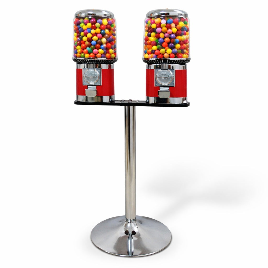 Máquina Dispensadora con Detalles Cromados Doble 201 - Diseño Clásico con Base Cromada