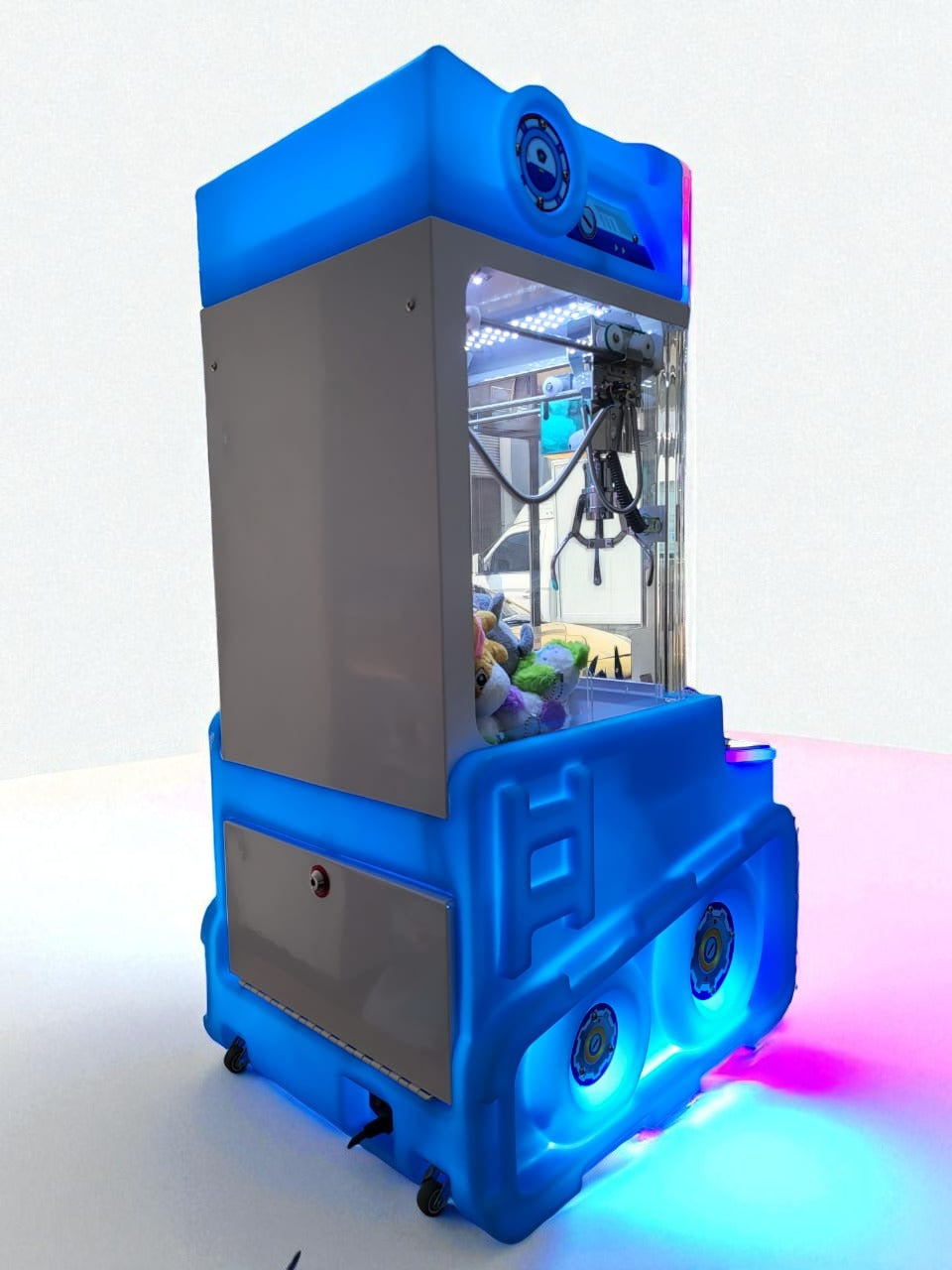 Máquina Celeste Súper Tank Claw – Máquina de Garra con Luces LED y Monedero