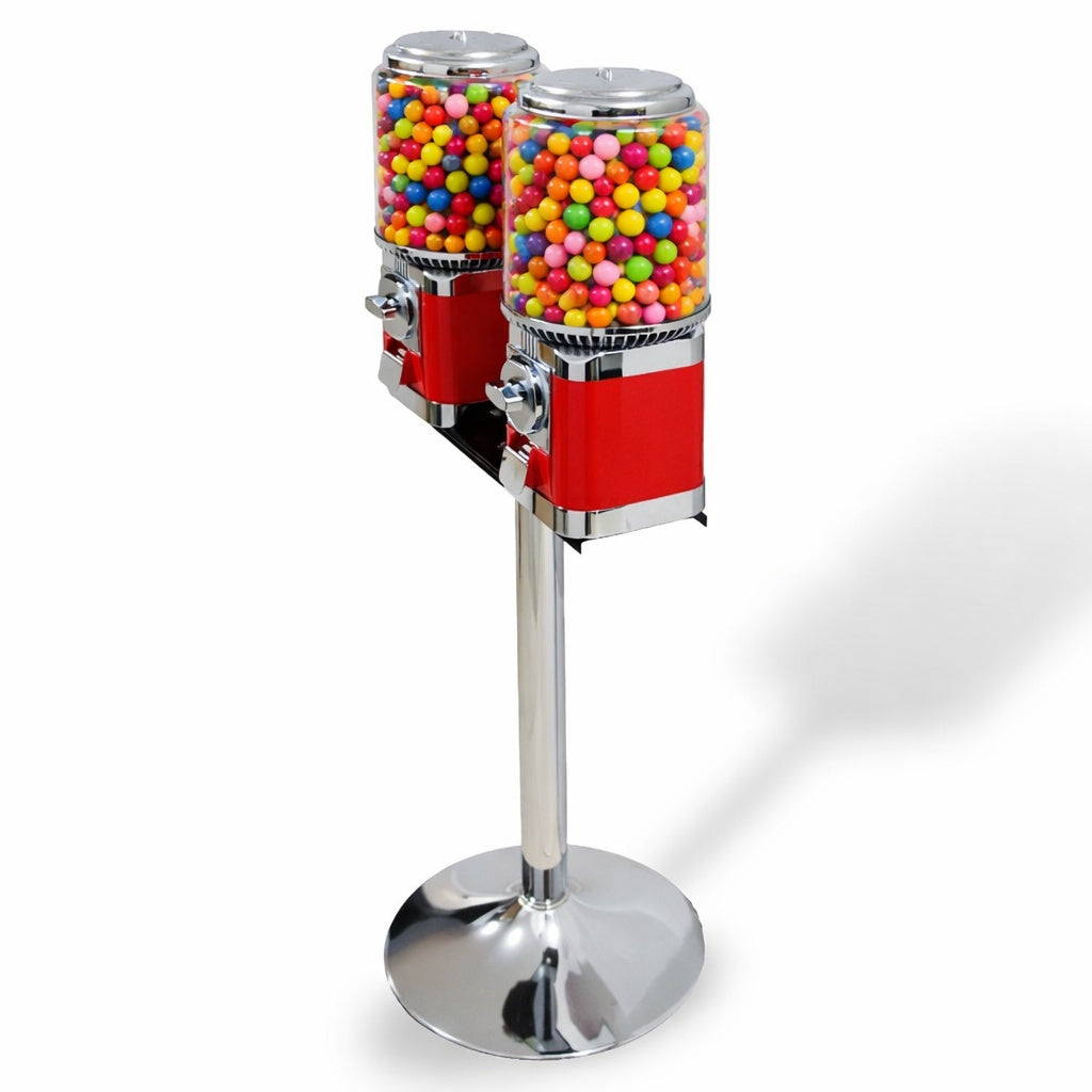 Máquina Dispensadora con Detalles Cromados Doble 201 - Diseño Clásico con Base Cromada