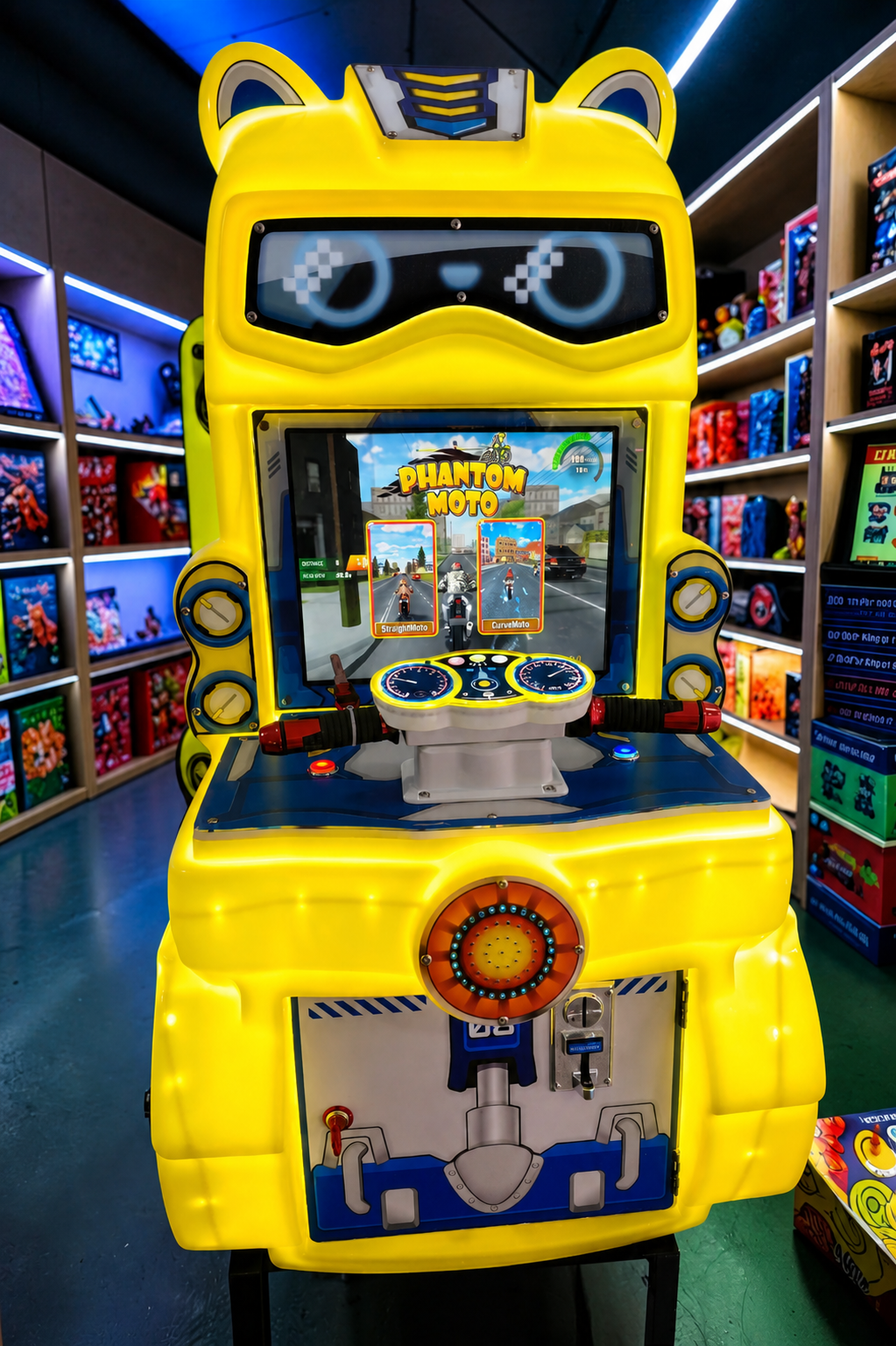 🏍️ Turbo Moto X — Simulador de Motocicletas Amarillo